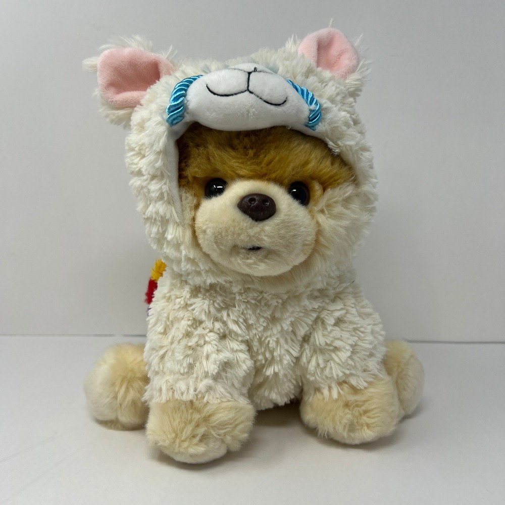 GUND Boo The Worlds Cutest Dog‎ Pomeranian 9 Inch Cream Llama Costume Plush Toy